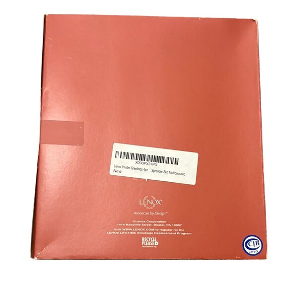 Lenox “Winter Greetings” Cheese Spreader Set - Picture 2 of 4